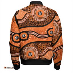 Amazing Aussie Australia Aboriginal Australian Aboriginal Background
 Bomber Jacket