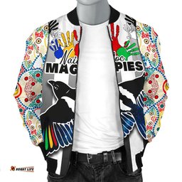 Custom Personalised Magpies Naidoc Week Women's Men's Bomber Jacket Collingwood Modern Style