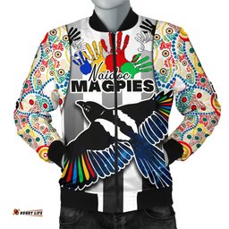 Custom Personalised Magpies Naidoc Week Women's Men's Bomber Jacket Collingwood Modern Style