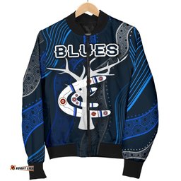 Carlton Women Bomber Jacket Blues Free Style Indigenous