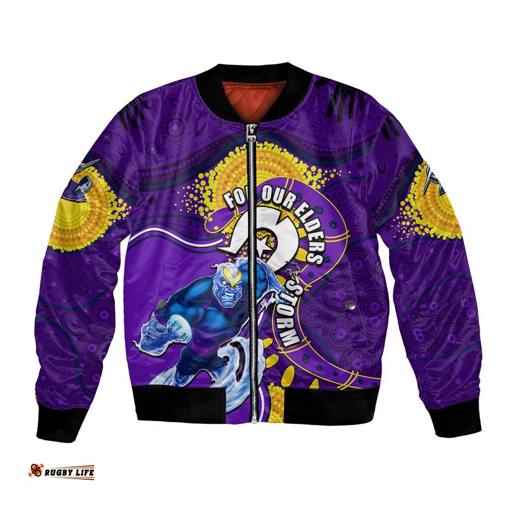 Storm Mascot NRL Bomber Jacket NAIDOC