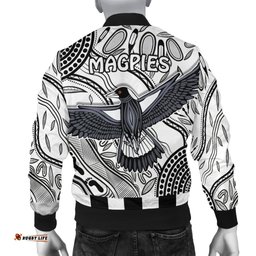 Magpies Lovers Men Bomber Jacket Collingwood Forever