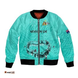 Matildas Til Its Done Custom Bomber Jacket Australia Womens Soccer Turquoise Style