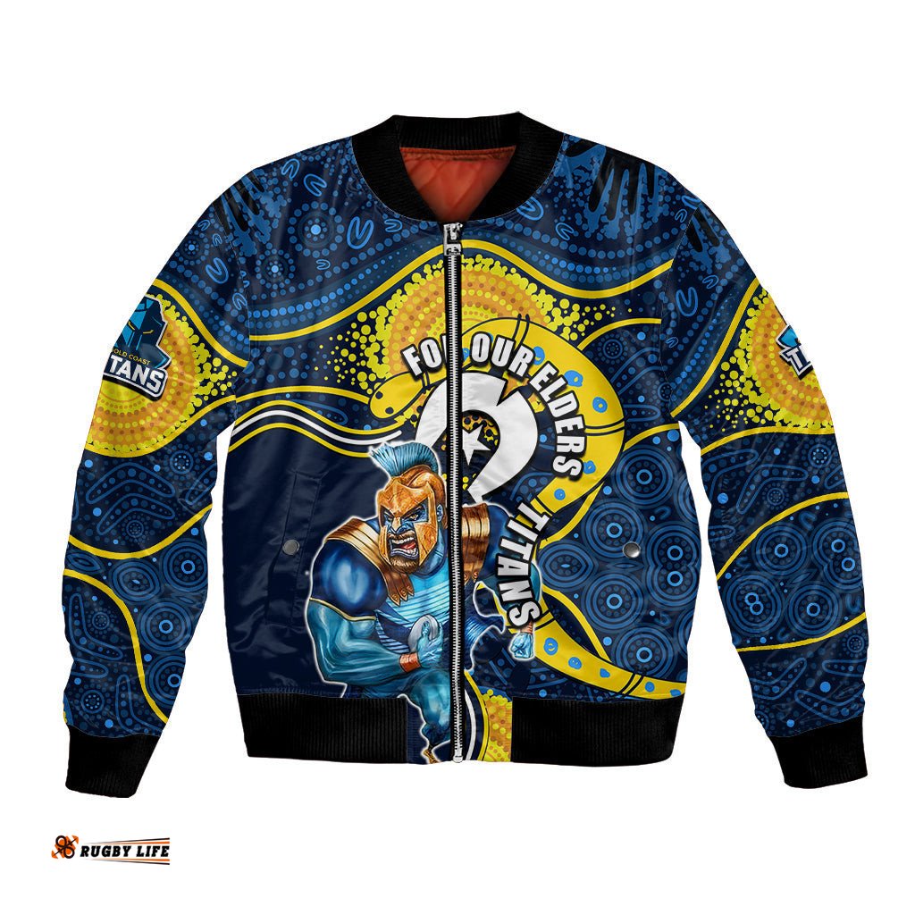 Titans Mascot NRL Bomber Jacket NAIDOC