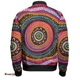 Amazing Aussie Australia Aboriginal Aboriginal Showcasing Dot Art Design Bomber Jacket