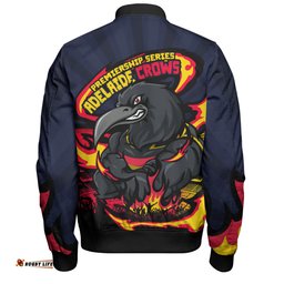 Amazing Aussie Adelaide Crows Premiership Series Flame Edition Bomber Jacket