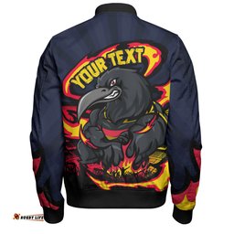 Amazing Aussie Adelaide Crows Premiership Series Flame Edition Bomber Jacket