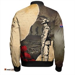 Amazing Aussie Australia Anzac Day Lest We Forget Letters From The Battlefield Bomber Jacket
