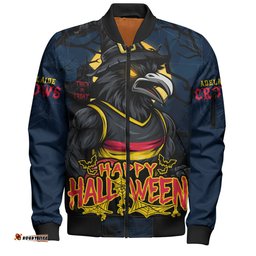 Amazing Aussie Adelaide Crows Full Moon Fever Halloween Supporter Bomber Jacket