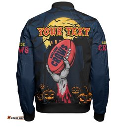 Amazing Aussie Adelaide Crows Full Moon Fever Halloween Supporter Bomber Jacket