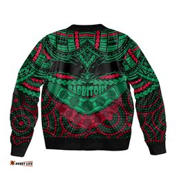 Rabbitohs Rugby Bomber Jacket Polynesian and Aboriginal Special Version