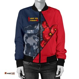 Aboriginal Bomber Jacket Women, Anzac Day