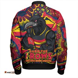 Amazing Aussie Adelaide Crows Blazing Spirit Of Victory Bomber Jacket