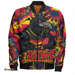 Amazing Aussie Adelaide Crows Blazing Spirit Of Victory Bomber Jacket
