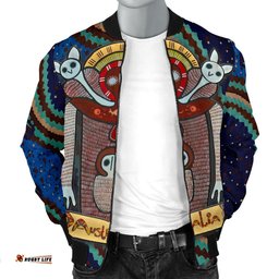 Wandjina Men's Bomber Jacket - Australian Aboriginal Mythology - My Australia