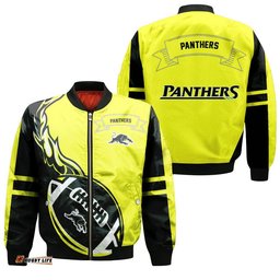 Penrith Panthers Bomber Jacket Flame Ball - NRL