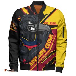 Amazing Aussie Adelaide Crows Battlefield Glory Gear Bomber Jacket