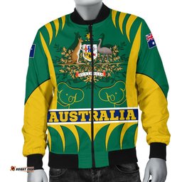 Bomber Jacket - Australian Coat Of Arms Jacket Koala - Men