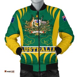 Bomber Jacket - Australian Coat Of Arms Jacket Koala - Men