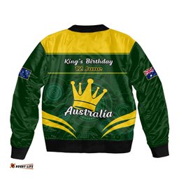 12 June Australia King Birthday Bomber Jacket Aboriginal National Color