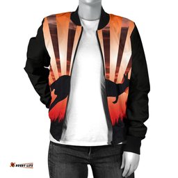 Bomber Jacket - Kangaroo Jacket Sunset Ver03 - Women