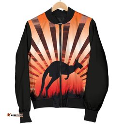 Bomber Jacket - Kangaroo Jacket Sunset Ver03 - Women