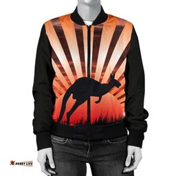 Bomber Jacket - Kangaroo Jacket Sunset Ver03 - Women
