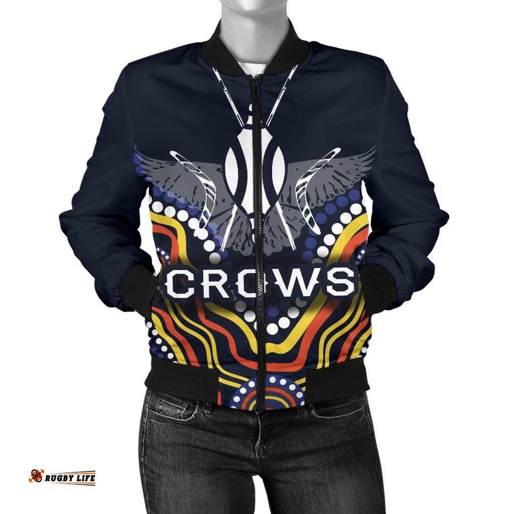 Adelaide Women Bomber Jacket Special Crows