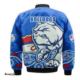 Western Bulldogs Aboriginal Football Bomber Jacket Dogs Style