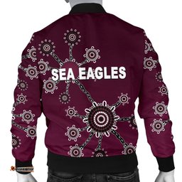 Warringah Men's Bomber Jacket Sea Eagles Simple Indigenous