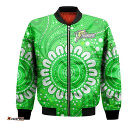 Custom Personalised Sydney Thunder Cricket Bomber Jacket Aboriginal