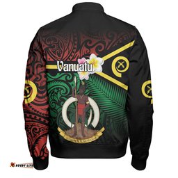 Amazing Aussie Australia South Sea Islanders Vanuatu Special Original Flag In Polynesian Style Bomber Jacket