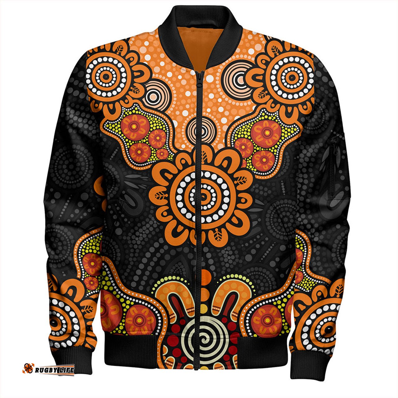 Amazing Aussie Australia Aboriginal Indigenous Dot Style Design Cuture Bomber Jacket