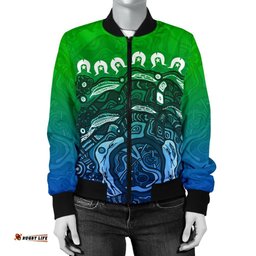 Torres Strait Islands Women's Bomber Jacket - Blue