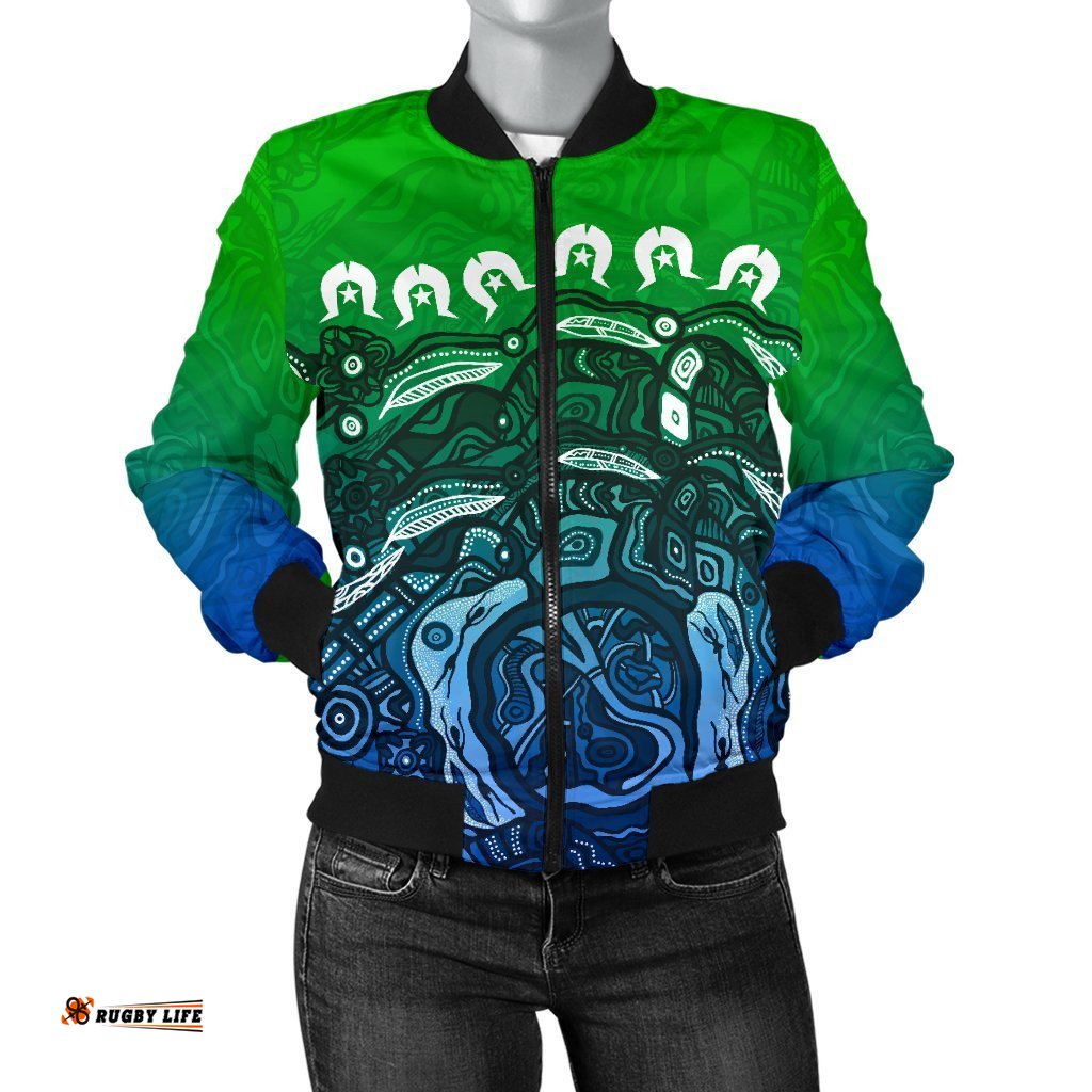 Torres Strait Islands Women's Bomber Jacket - Blue