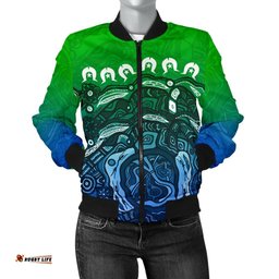 Torres Strait Islands Women's Bomber Jacket - Blue