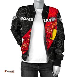 Bombers Naidoc Week Women's Bomber Jacket Essendon Ingenious