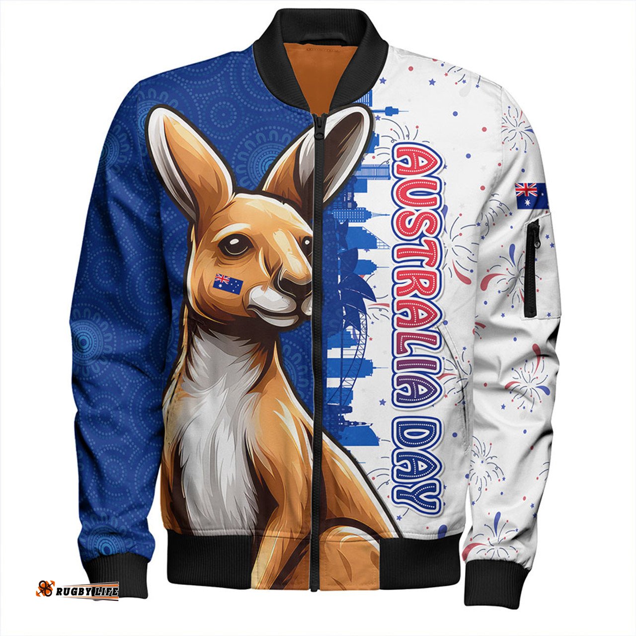 Amazing Aussie Australia Australia Day Spirit Kangaroo Design Bomber Jacket