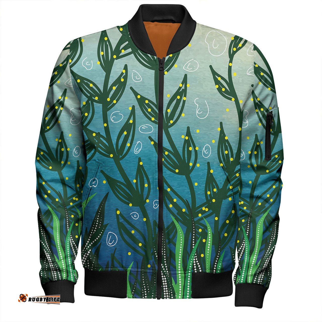 Amazing Aussie Australia Aboriginal Nature Concept Aboriginal Style Bomber Jacket