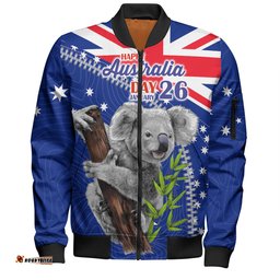 Amazing Aussie Australia Australia Day Koala Happy Australia Day Bomber Jacket