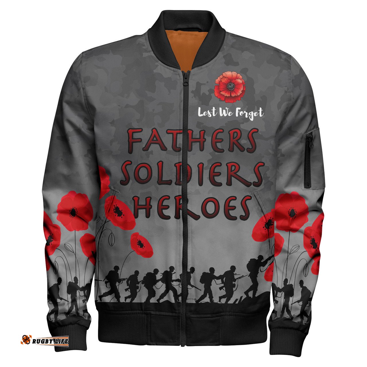 Amazing Aussie Australia Anzac Custom Anzac Fathers Soldiers Heroes Bomber Jacket