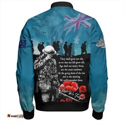 Amazing Aussie Australia Anzac Day Blue Horizon Of Sacrifice Bomber Jacket