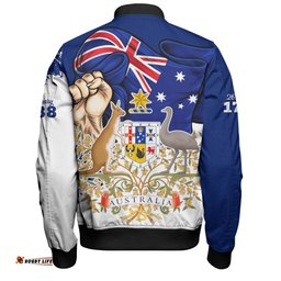 Amazing Aussie Australia Australia Power Pride And Heritage Crest Bomber Jacket