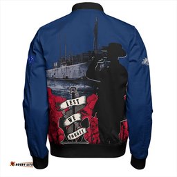 Amazing Aussie Australia Anzac Day Lest We Forget Royal Australian Navy Bomber Jacket