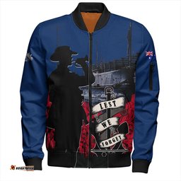 Amazing Aussie Australia Anzac Day Lest We Forget Royal Australian Navy Bomber Jacket