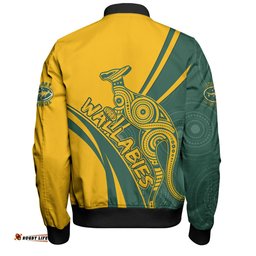 Amazing Aussie Australia Wallabies Squad Aboriginal Pattern Inspired Bomber Jacket