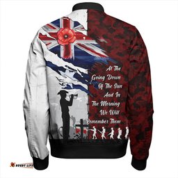 Amazing Aussie Australia Remembrance Day Lest We Forget Australian Military Tribute  Bomber Jacket