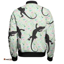 Amazing Aussie Australia Goanna Aboriginal Goanna Dot Art Colorful Inspired  Bomber Jacket