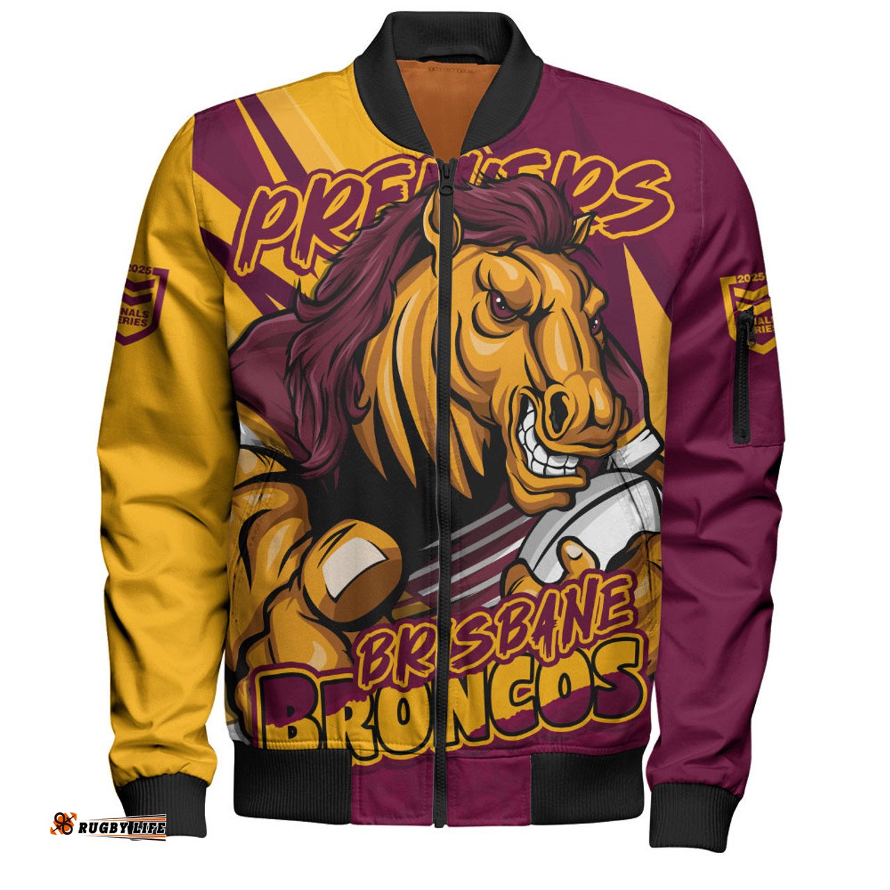 Amazing Aussie Brisbane Broncos Chasing Victory 2025 Final Series Pride Bomber Jacket