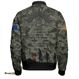 Amazing Aussie Australia Remembrance And Valor Lest We Forget The Fallen Bomber Jacket